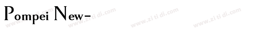 Pompei New字体转换
